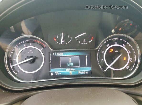 2G4GK5EX1G9161982 2016 BUICK REGAL Белый Вид щитка приборов