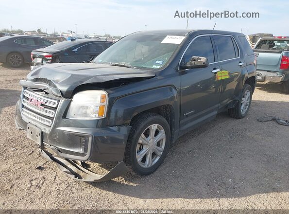 2GKALMEK3H6250658 2017 GMC TERRAIN Черный Передняя левая четверть