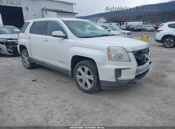 2GKFLSEK2H6348218 2017 GMC TERRAIN Белый Передняя правая четверть
