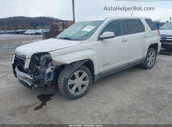2GKFLSEK2H6348218 2017 GMC TERRAIN Белый Передняя левая четверть