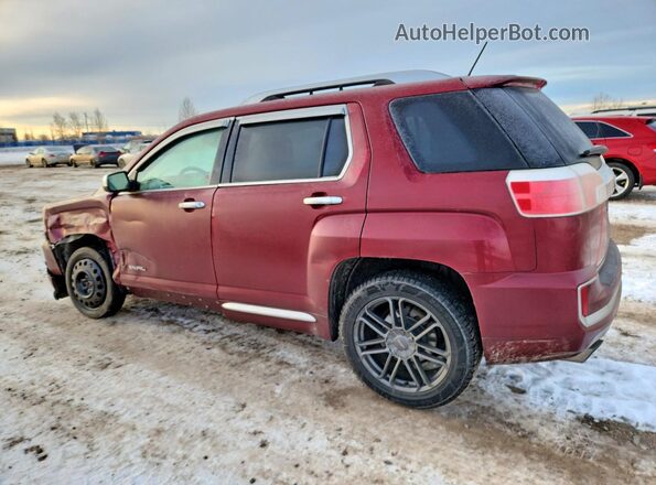 2GKFLVE32H6175746 2017 GMC TERRAIN Красный Задняя левая четверть