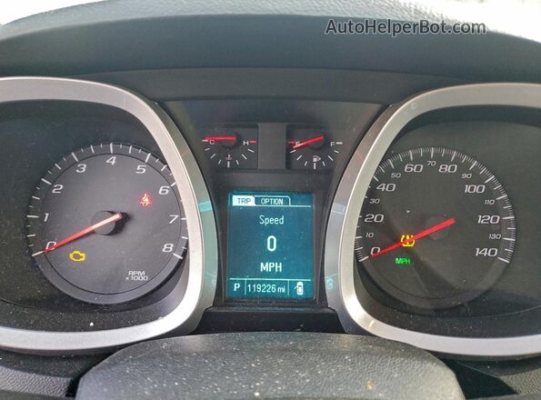 2GNALBEK3H1543822 2017 CHEVROLET EQUINOX Белый Вид щитка приборов