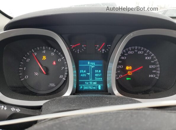 2GNALCEK7G6108955 2016 CHEVROLET EQUINOX Белый Вид щитка приборов