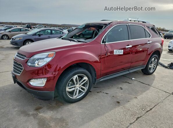2GNALDEK6G1136071 2016 CHEVROLET EQUINOX Темно-бордовый Передняя левая четверть
