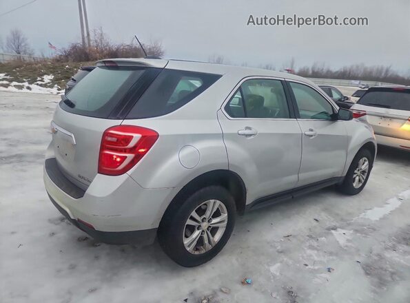 2GNFLEEK7G6265337 2016 CHEVROLET EQUINOX Серебряный Задняя правая четверть