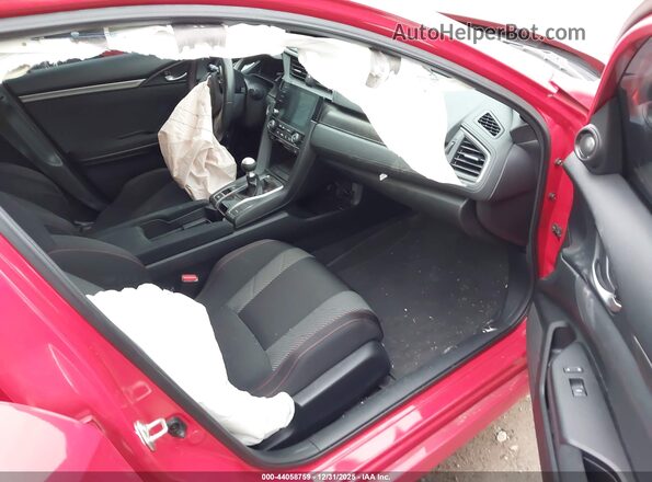 2HGFC1E57KH706572 2019 HONDA CIVIC SI Красный Вид салона спереди