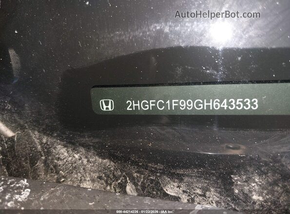 2HGFC1F99GH643533 2016 HONDA CIVIC Black 