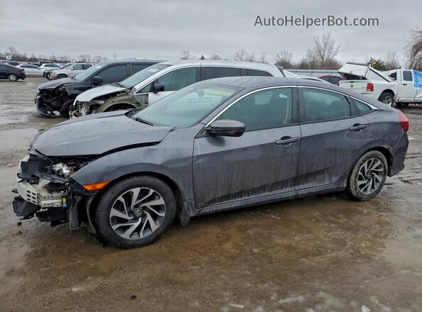 2HGFC2F51HH004681 2017 HONDA CIVIC Серый Передняя левая четверть