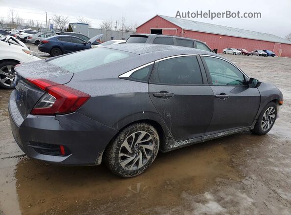 2HGFC2F51HH004681 2017 HONDA CIVIC Серый Задняя правая четверть