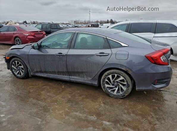 2HGFC2F51HH004681 2017 HONDA CIVIC Серый Задняя левая четверть