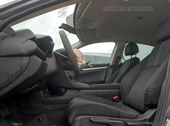 2HGFC2F51HH004681 2017 HONDA CIVIC Серый Вид салона спереди