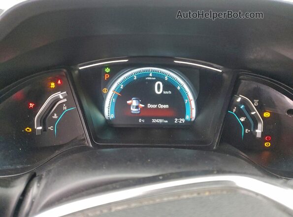 2HGFC2F51HH004681 2017 HONDA CIVIC Серый Вид щитка приборов