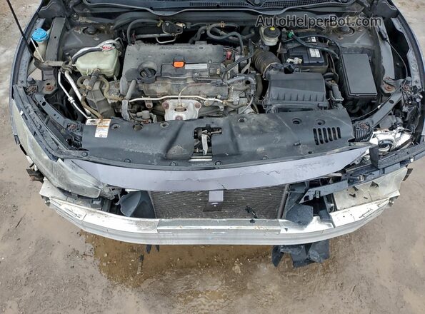 2HGFC2F51HH004681 2017 HONDA CIVIC Серый Вид задней части салона