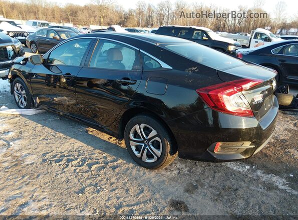2HGFC2F54HH542307 2017 HONDA CIVIC Black Tył lewy
