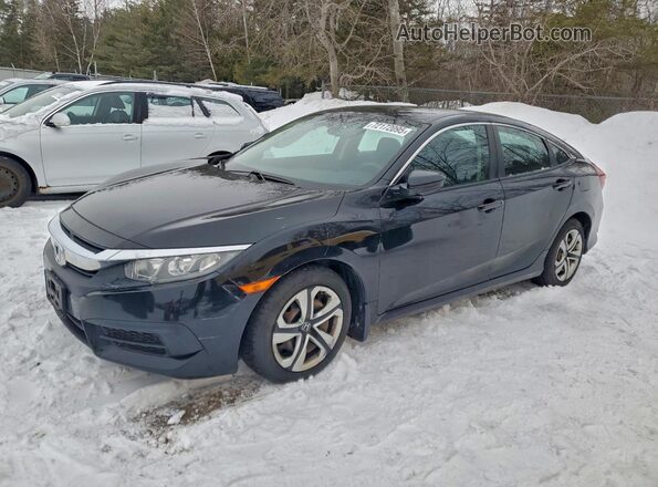 2HGFC2F56HH041497 2017 HONDA CIVIC Черный Передняя левая четверть
