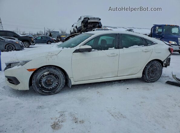 2HGFC2F59JH005258 2018 HONDA CIVIC White წინა მარცხენა ხედი სამი მეოთხედიდან