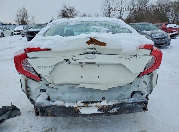 2HGFC2F59JH005258 2018 HONDA CIVIC White უკანა ხედი
