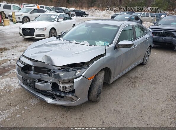 2HGFC2F60LH600317 2020 HONDA CIVIC Gray Առջևի ձախ երեք քառորդ տեսարան