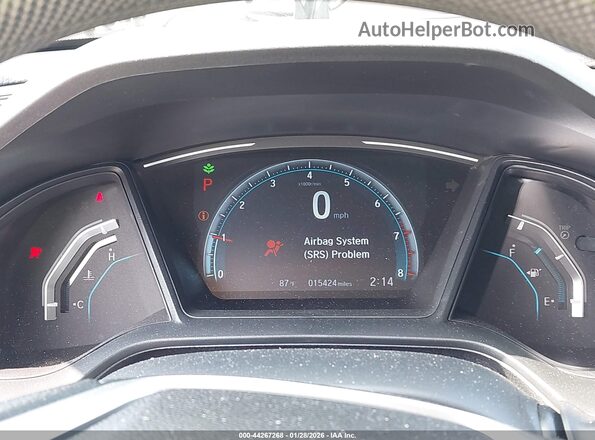 2HGFC2F69MH532214 2021 HONDA CIVIC Silver უკანა სავარძლების ხედი