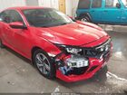 2019 Honda Civic Lx Red vin: 2HGFC2F6XKH593620