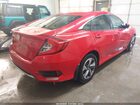 2019 Honda Civic Lx Red vin: 2HGFC2F6XKH593620