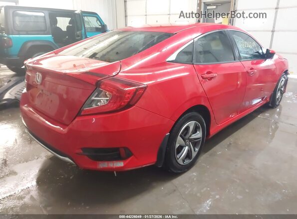2HGFC2F6XKH593620 2019 HONDA CIVIC Red Trasero derecho