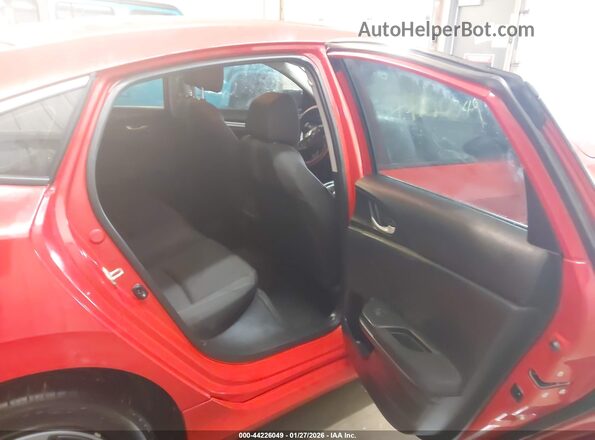 2HGFC2F6XKH593620 2019 HONDA CIVIC Red Vista de la etiqueta del VIN