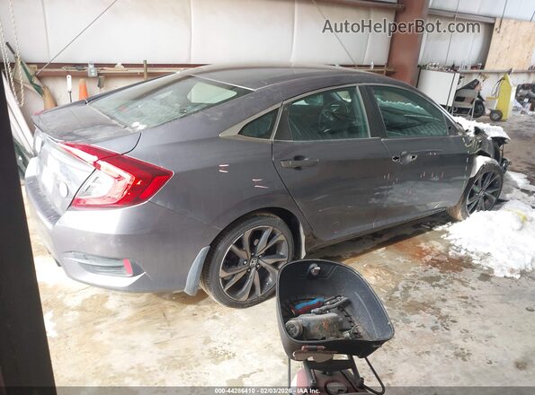 2HGFC2F81LH592858 2020 HONDA CIVIC Gray Trasero derecho