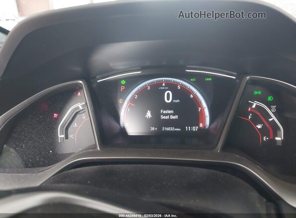 2HGFC2F81LH592858 2020 HONDA CIVIC Gray Vista de los asientos traseros
