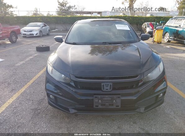 2HGFC2F86KH590490 2019 HONDA CIVIC Черный Вид задней части салона