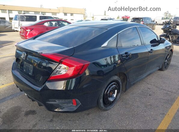 2HGFC2F86KH590490 2019 HONDA CIVIC Черный Задняя правая четверть