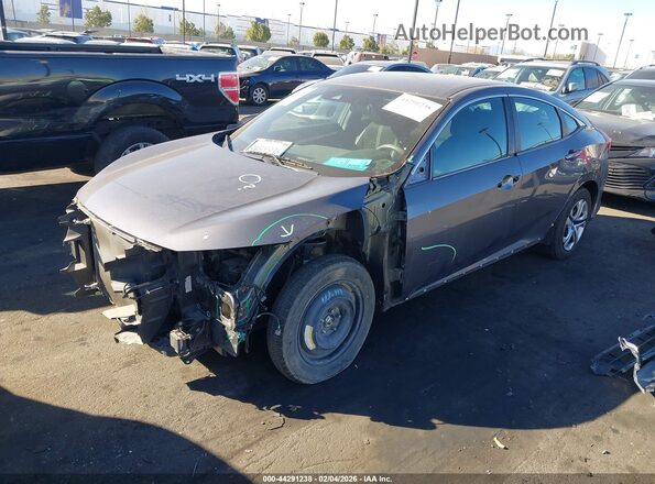 2HGFC2F88MH542508 2021 HONDA CIVIC Серый Передняя левая четверть