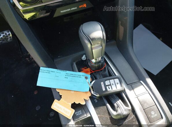 2HGFC2F88MH542508 2021 HONDA CIVIC Серый Вид панели приборов