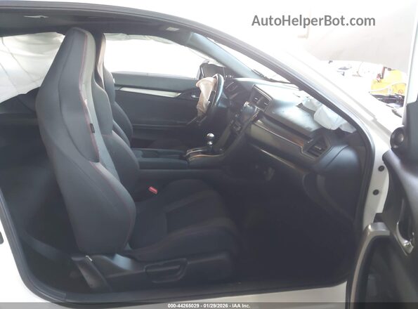 2HGFC3A53KH752918 2019 HONDA CIVIC SI Белый Вид салона спереди