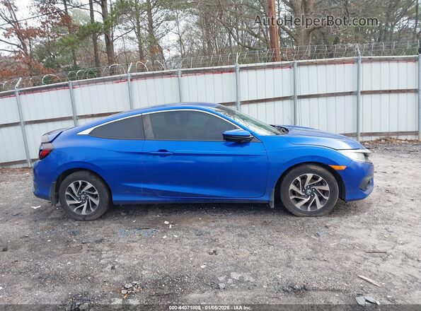 2HGFC4B55HH306864 2017 HONDA CIVIC Синий Вид задней части салона