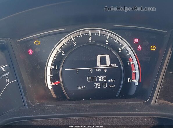 2HGFC4B5XJH300256 2018 HONDA CIVIC Черный Вид задних сидений