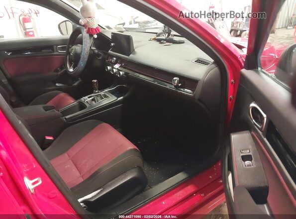 2HGFE1E52NH474770 2022 HONDA CIVIC SI Красный Вид салона спереди
