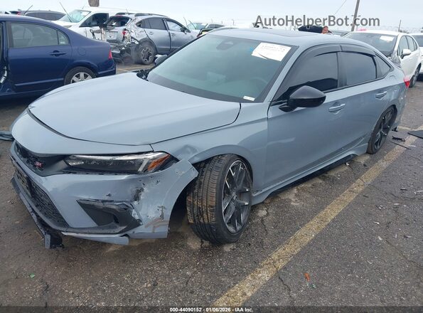 2HGFE1E56NH476294 2022 HONDA CIVIC SI Light Blue Передняя левая четверть