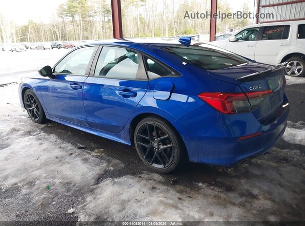 2HGFE1E58NH470304 2022 HONDA CIVIC SI Blue Trasero izquierdo