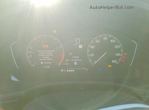 2HGFE2F54SH579424 2025 HONDA CIVIC Red Instrument cluster view