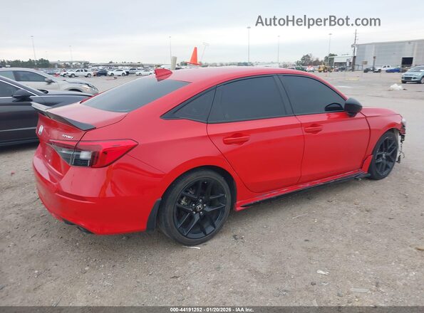 2HGFE2F56PH509611 2023 HONDA CIVIC Красный Задняя правая четверть