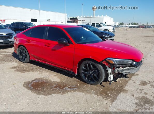 2HGFE2F56PH509611 2023 HONDA CIVIC Красный Передняя правая четверть