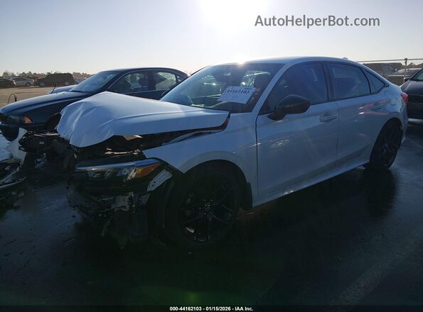 2HGFE2F58PH527687 2023 HONDA CIVIC Белый Передняя левая четверть