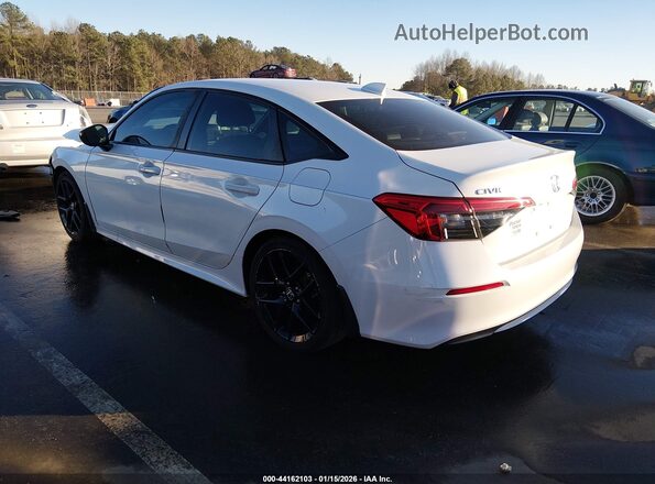 2HGFE2F58PH527687 2023 HONDA CIVIC Белый Задняя левая четверть