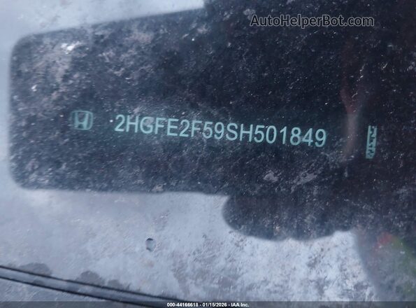 2HGFE2F59SH501849 2025 HONDA CIVIC Черный Вид подкапотного пространства
