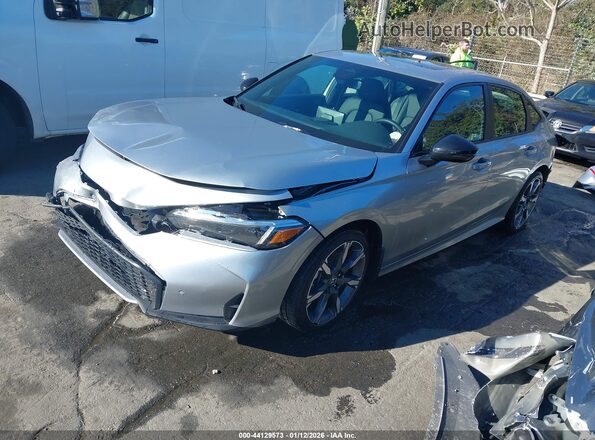 2HGFE4F82TH311236 2026 HONDA CIVIC HYBRID Silver Vista tres cuartos delantera izquierda