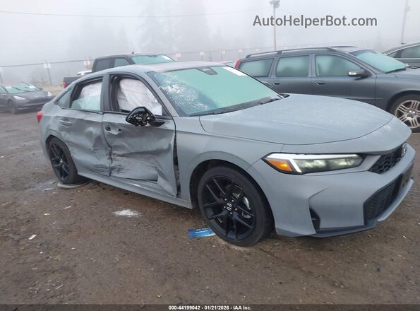 2HGFE4F82TH313357 2026 HONDA CIVIC HYBRID Серый Передняя правая четверть