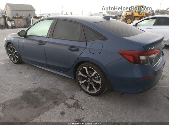 2HGFE4F85SH300956 2025 HONDA CIVIC HYBRID Синий Задняя левая четверть