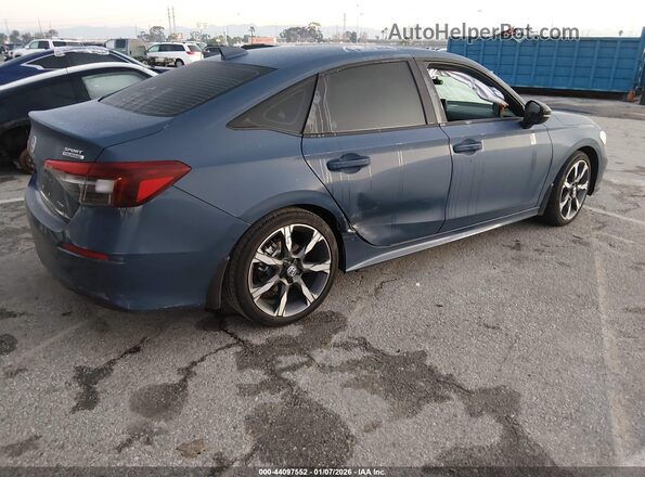 2HGFE4F85SH300956 2025 HONDA CIVIC HYBRID Синий Задняя правая четверть