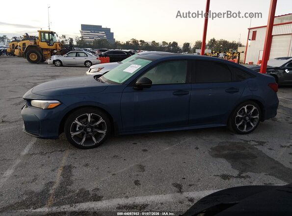 2HGFE4F85SH300956 2025 HONDA CIVIC HYBRID Синий Панорамный вид салона 360°